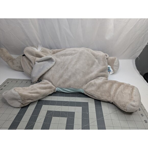 Jay At Play Elephant Plush Microbead Pillow Gray About 26 Inch Long Stuffed - Picture 3 of 15